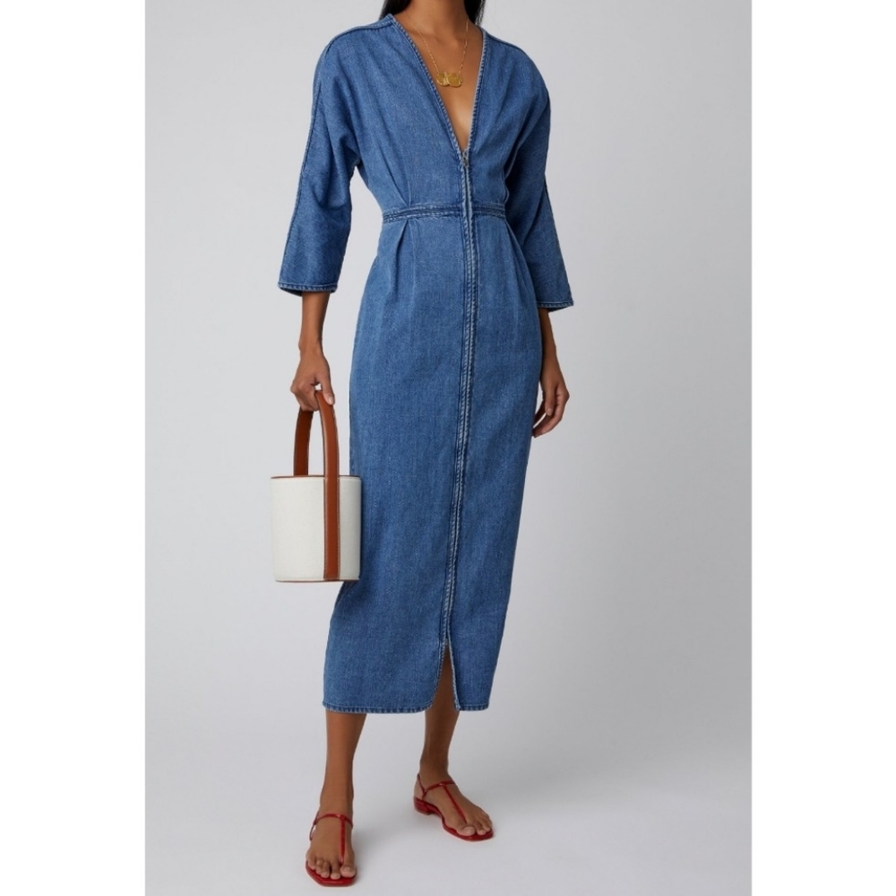 🎈Host Pick🎈Mara Hoffman | Zipped Denim Dress